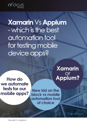 Xamarin vs Appium White Paper