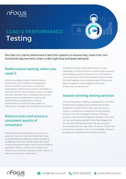 Load and Performance Test Consultancy